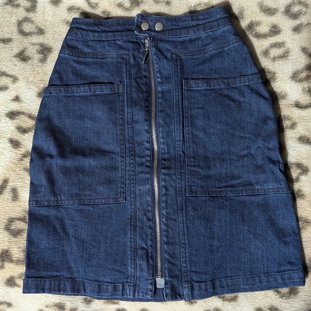 YUMI - Blue Fitted Zip Denim Skirt XS 3@20$ Bundle
